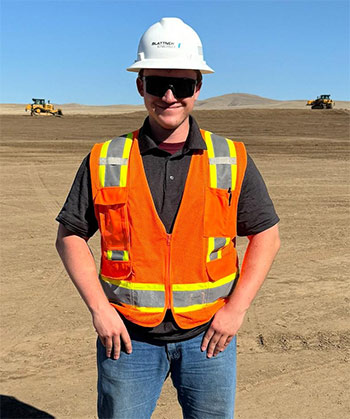 Jace Leeds on work site
